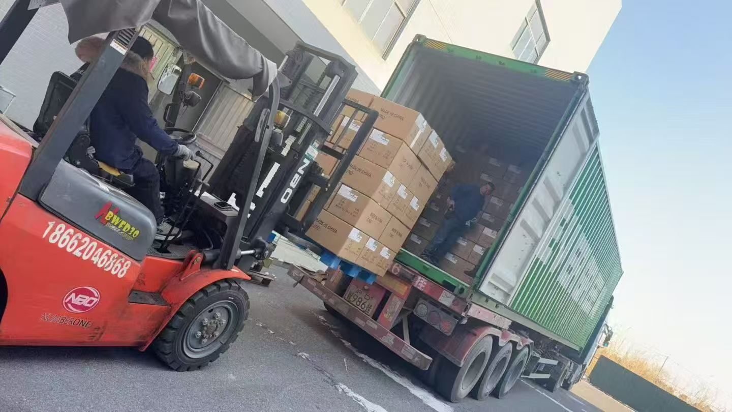 Container loading at our facility