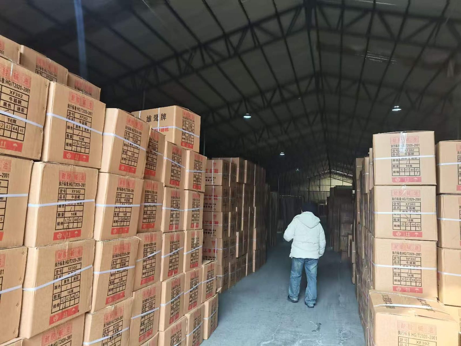 Cartons consolidated at our warehouse